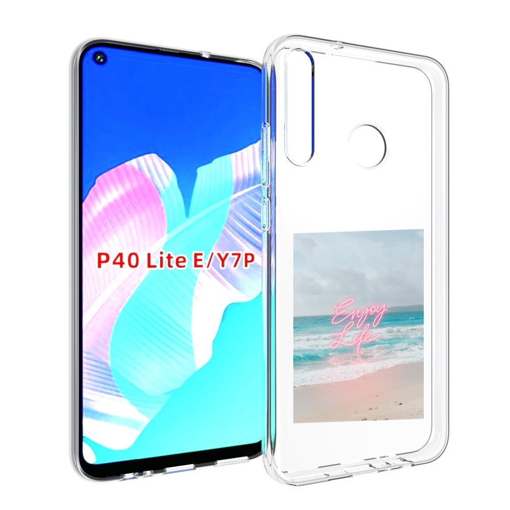 

Чехол бампер MyPads красивый пляж для Huawei P40 Lite E, Прозрачный, Tocco