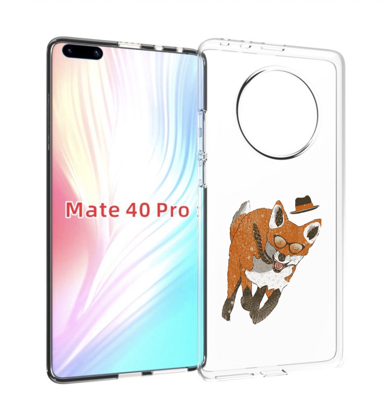 Чехол MyPads шустрый лис для Huawei Mate 40 Pro (NOH-NX9)