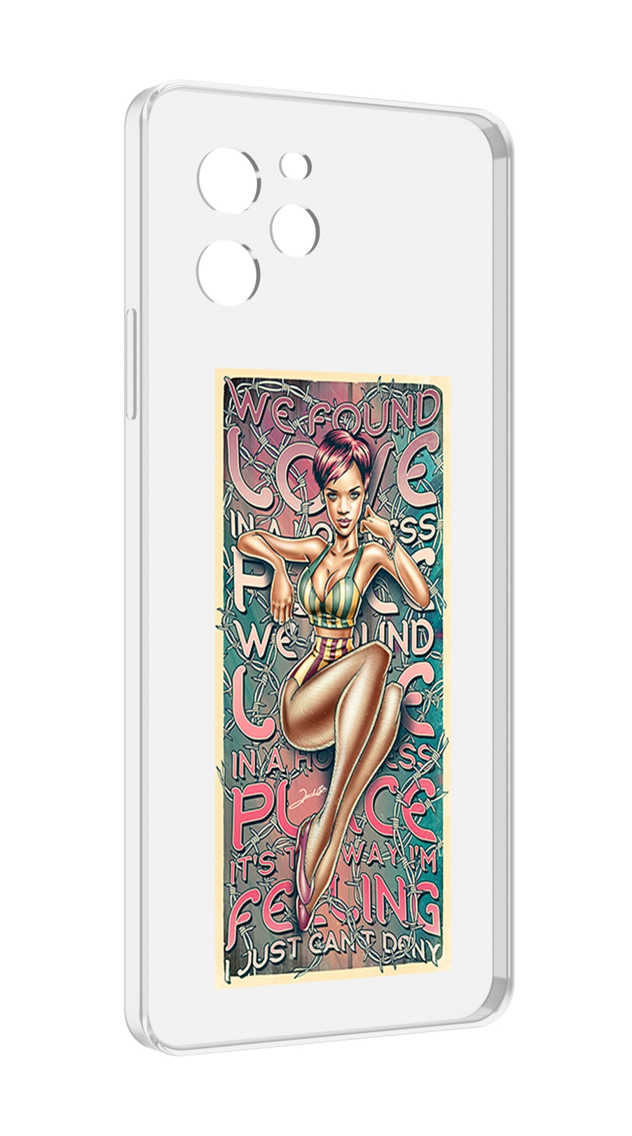 

Чехол MyPads постер-рианна для Huawei Nova Y61 / Huawei Enjoy 50z, Прозрачный, Tocco