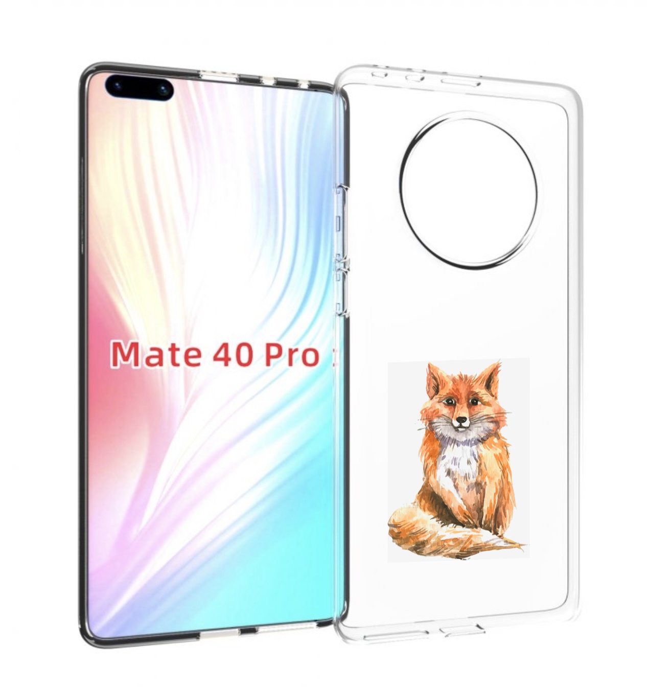 

Чехол MyPads детская лиса для Huawei Mate 40 Pro (NOH-NX9), Прозрачный, Tocco