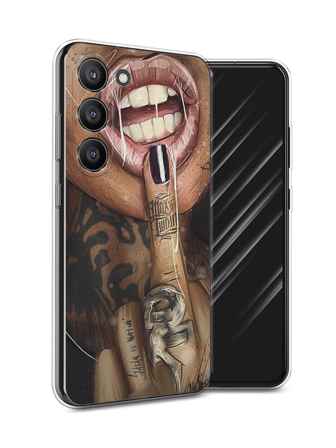 

Чехол Awog на Samsung Galaxy S23 5G "Девушка с татуировками", Бежевый;розовый;черный, 2107350-1