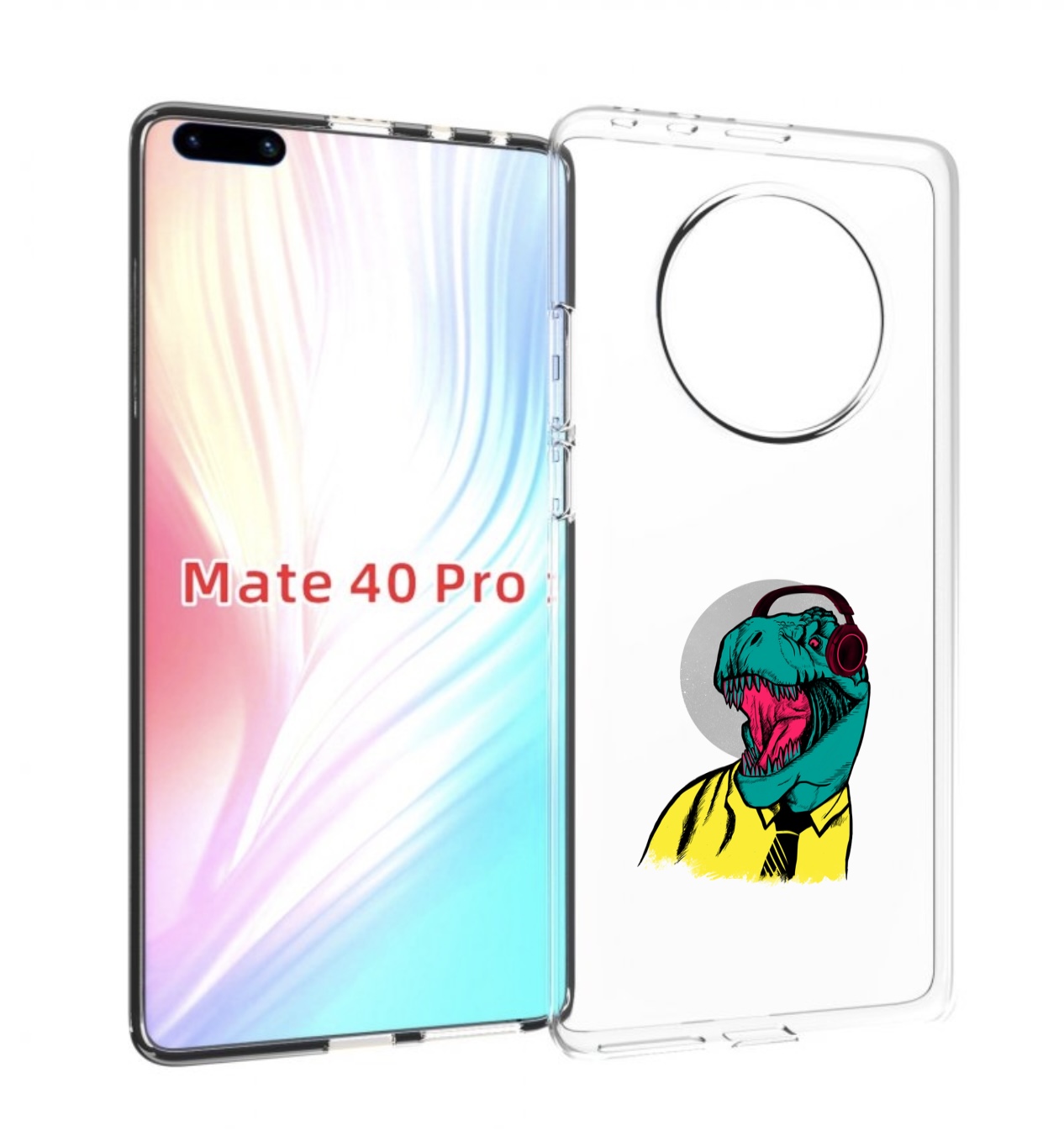 

Чехол MyPads дино для Huawei Mate 40 Pro (NOH-NX9), Прозрачный, Tocco