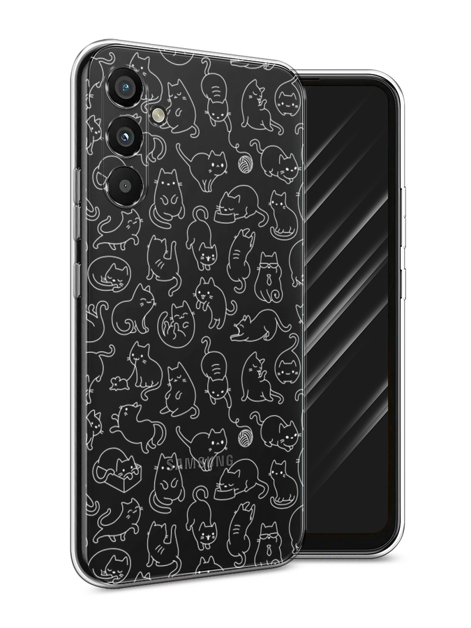 

Чехол Awog на Samsung Galaxy A34 "Шкодливые котики", Прозрачный;бежевый, 2107850-1