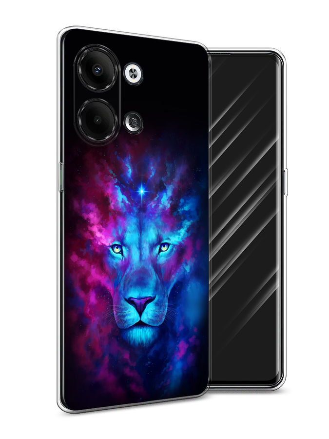 

Чехол Awog на Oppo Reno 9 "Космический лев", Голубой, 2512750-1