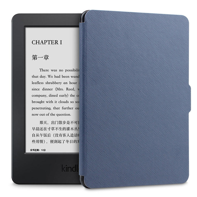 Чехол-обложка MyPads для Amazon Kindle Paperwhite 1/2/3 (2012/2013/2015) синий