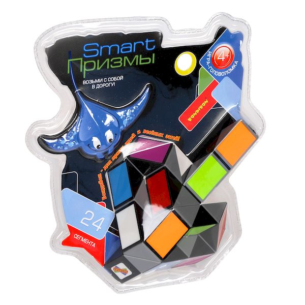 

Игра-головоломка Bondibon Smart Призмы, 24 сегмента, пёстрый скат, арт.EQY551