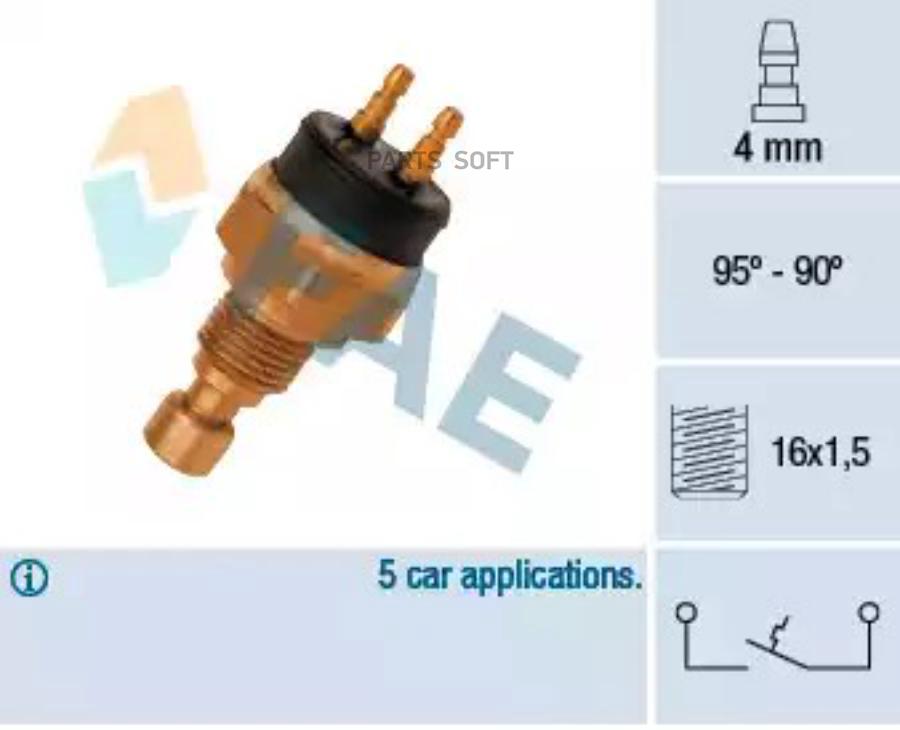 

Датчик включения вентилятора FAE 37720