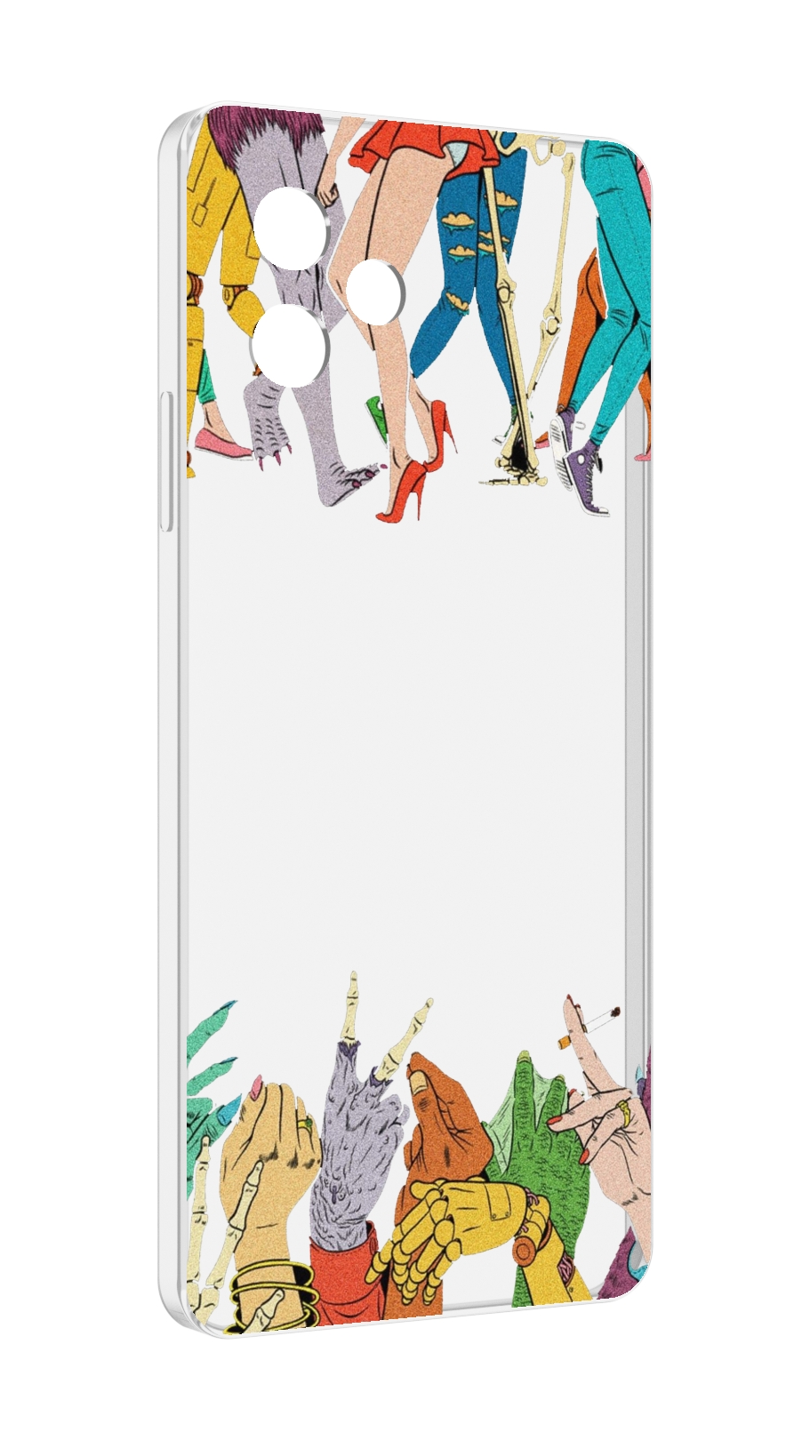 

Чехол MyPads разные персонажи пальчики для Huawei Nova Y61 / Huawei Enjoy 50z, Прозрачный, Tocco