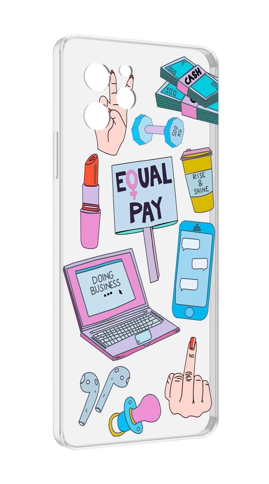 

Чехол MyPads разные-штучки для Huawei Nova Y61 / Huawei Enjoy 50z, Прозрачный, Tocco