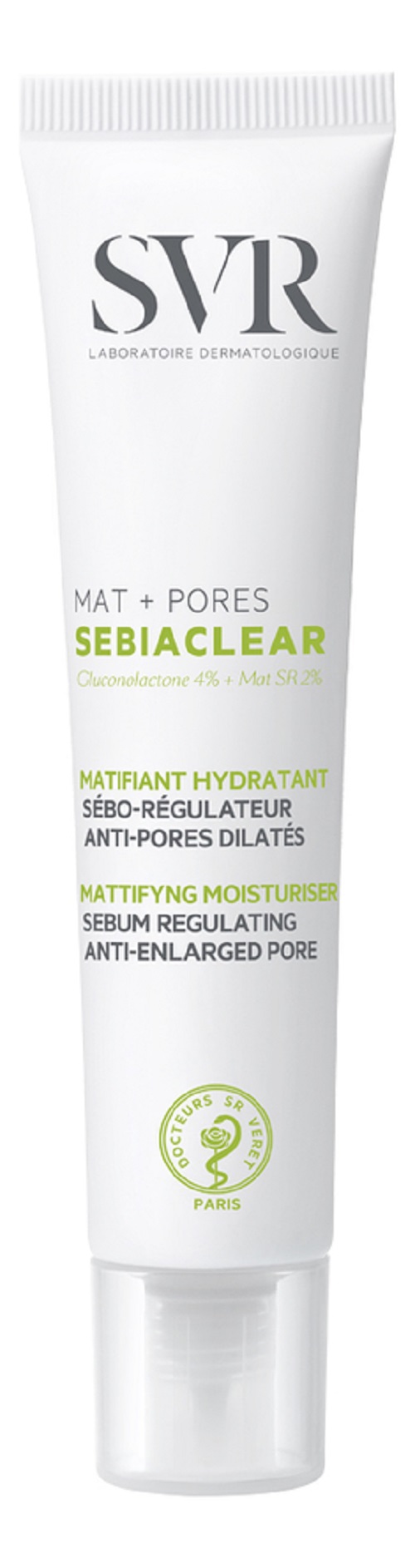 Гель для лица SVR Sebiaclear Mat + Pores матирующий, поросужающий 40 мл