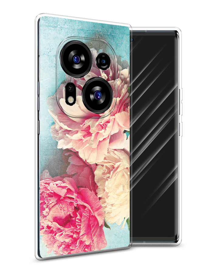 

Чехол Awog на Tecno Phantom X2/X2 Pro "Пионы new", Бирюзовый, 303250-1