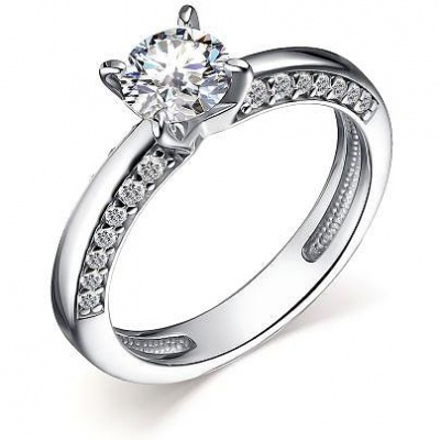 

Кольцо с 29 кристаллами swarovski из серебра р. 19 Алкор серебро 01-2543_00СВ-00, 01-2543_00СВ-00