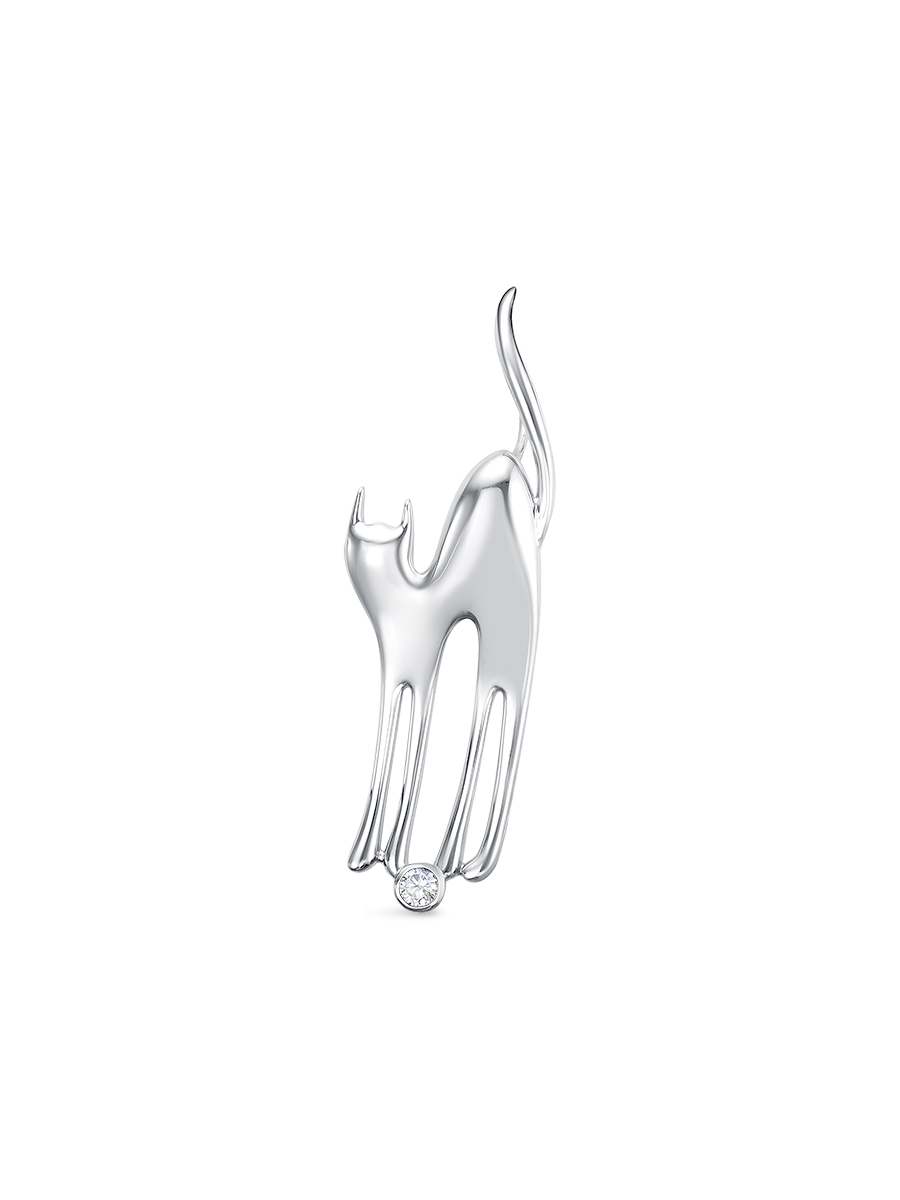 

Кулон из серебра с фианитом SamoroDki Jewelry 3-08-257-12р, 3-08-257-12р