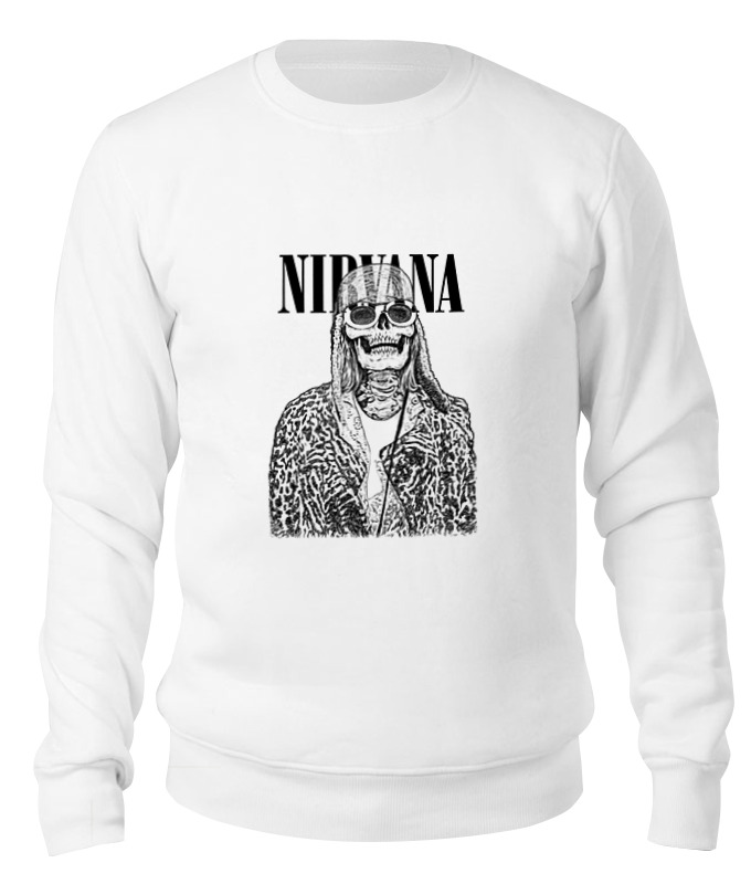 

Свитшот унисекс Printio Nirvana белый XL, Nirvana