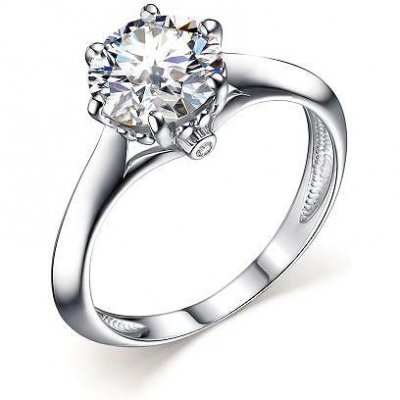 

Кольцо с 3 кристаллами swarovski из серебра р. 16,5 Алкор серебро 01-2536_00СВ-00, 01-2536_00СВ-00