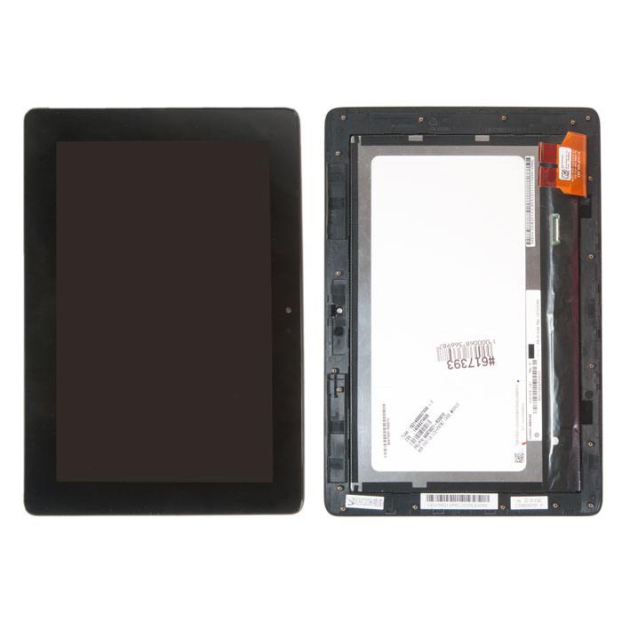 

Дисплей Rocknparts в сборе с тачскрином и передней панелью для Asus A68 черный, A68