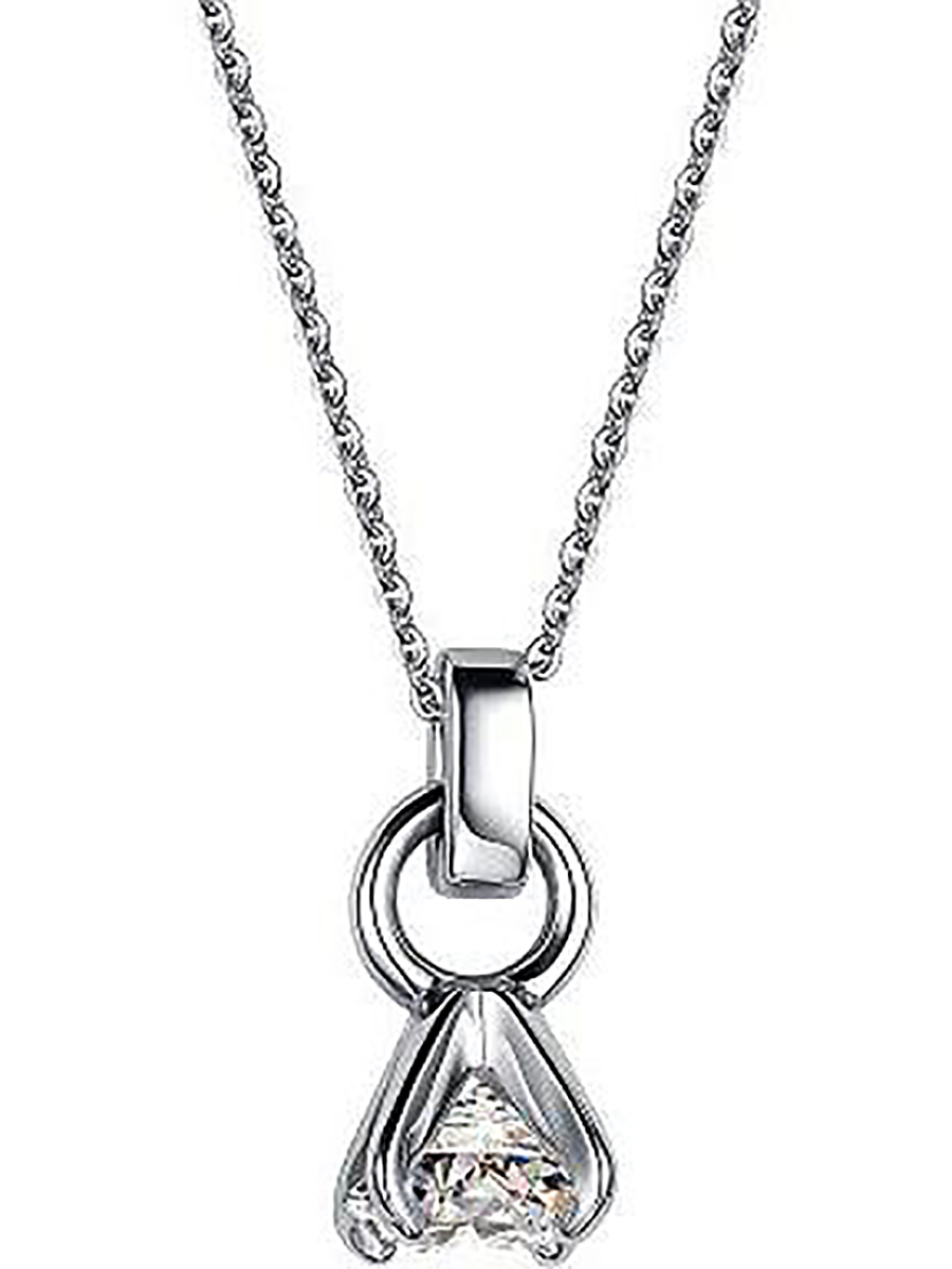 

Колье с 1 кристаллом swarovski из серебра 45 см Алкор серебро 06-2534_00СВ-00, 06-2534_00СВ-00