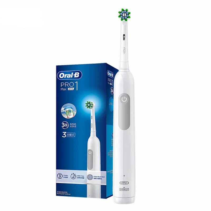 Электрическая зубная щетка Oral-B Pro1 Max 3D белый электрическая зубная щетка oral b d706 514 6x белый