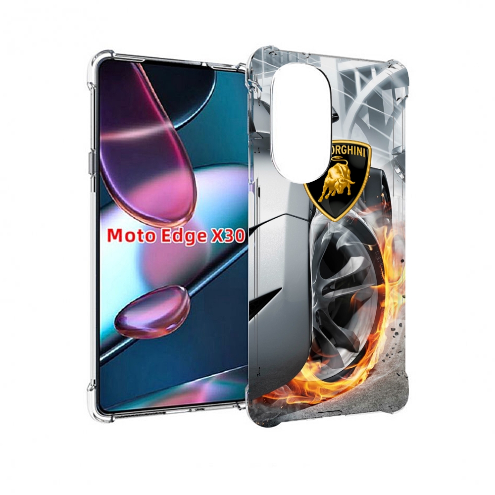 

Чехол MyPads Ламборгини мужской для Motorola Moto Edge X30, Прозрачный, Tocco