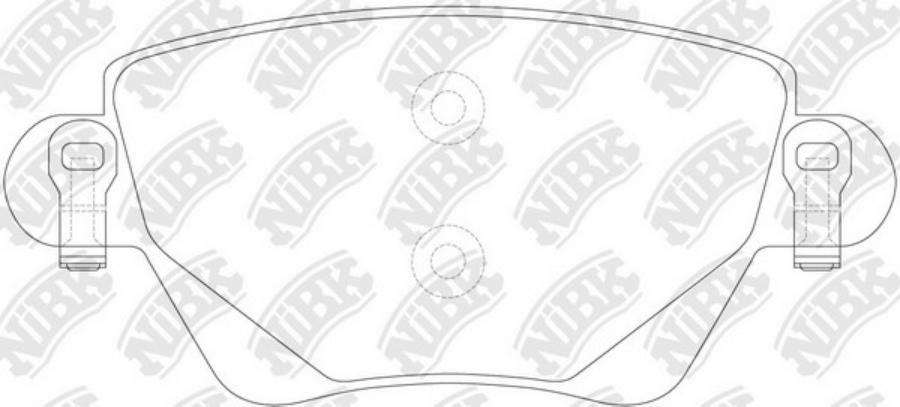Тормозные колодки NiBK задние дисковые PN0194