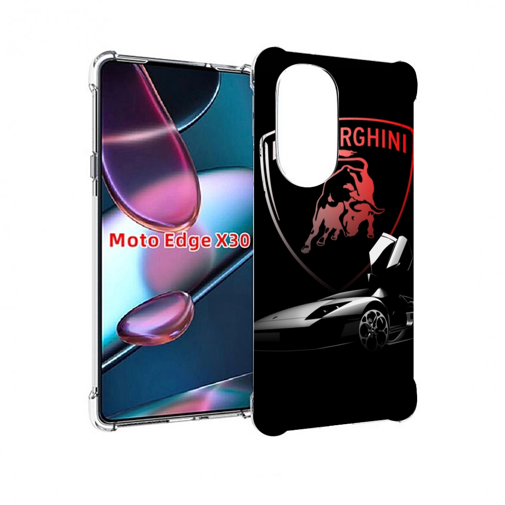 

Чехол MyPads Ламборгини-black мужской для Motorola Moto Edge X30, Прозрачный, Tocco