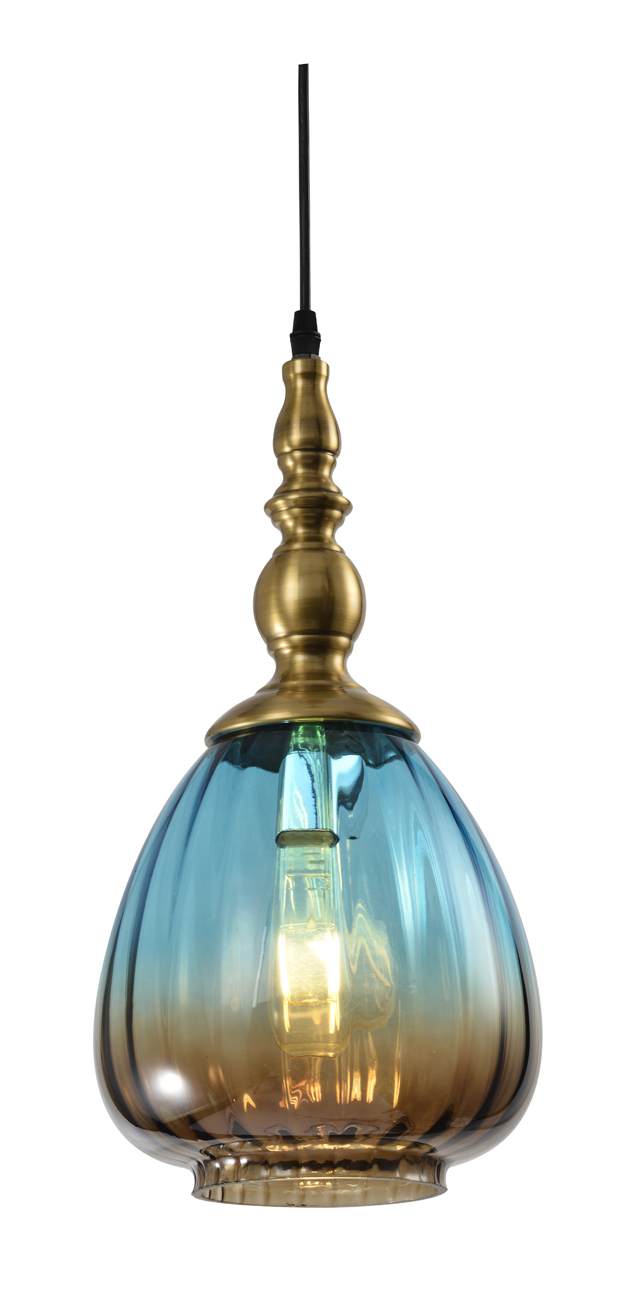 

Подвесной светильник Escada 1158/1S E27*60W Blue gradient brown
