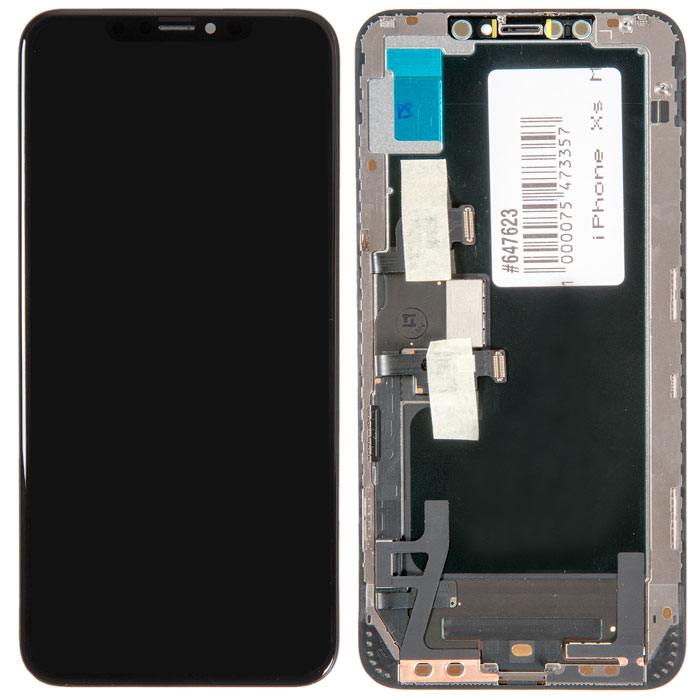 фото Дисплей rocknparts с тачскрином для apple iphone xs max (oled) черный
