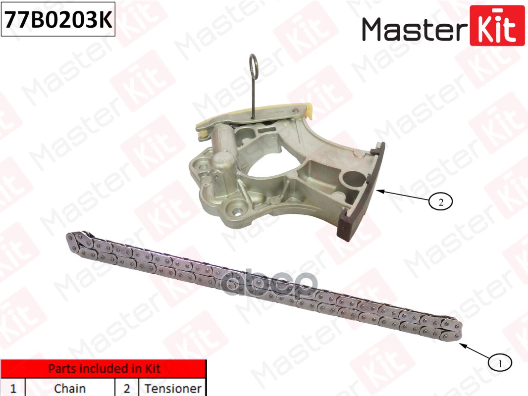 

Комплект Цепи Грм Audi 2.8-3.2 05- (Прав.) Без Звездочек MasterKit 77B0203K, 77B0203K