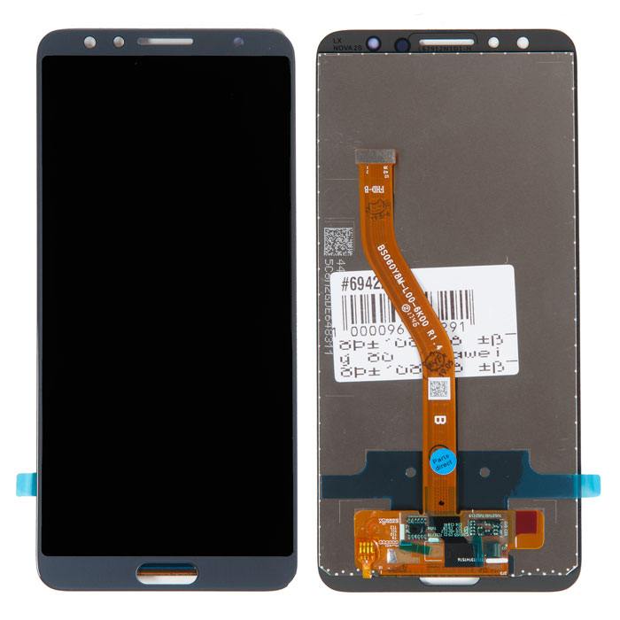 Дисплей Rocknparts с тачскрином для Huawei Nova 2S серый