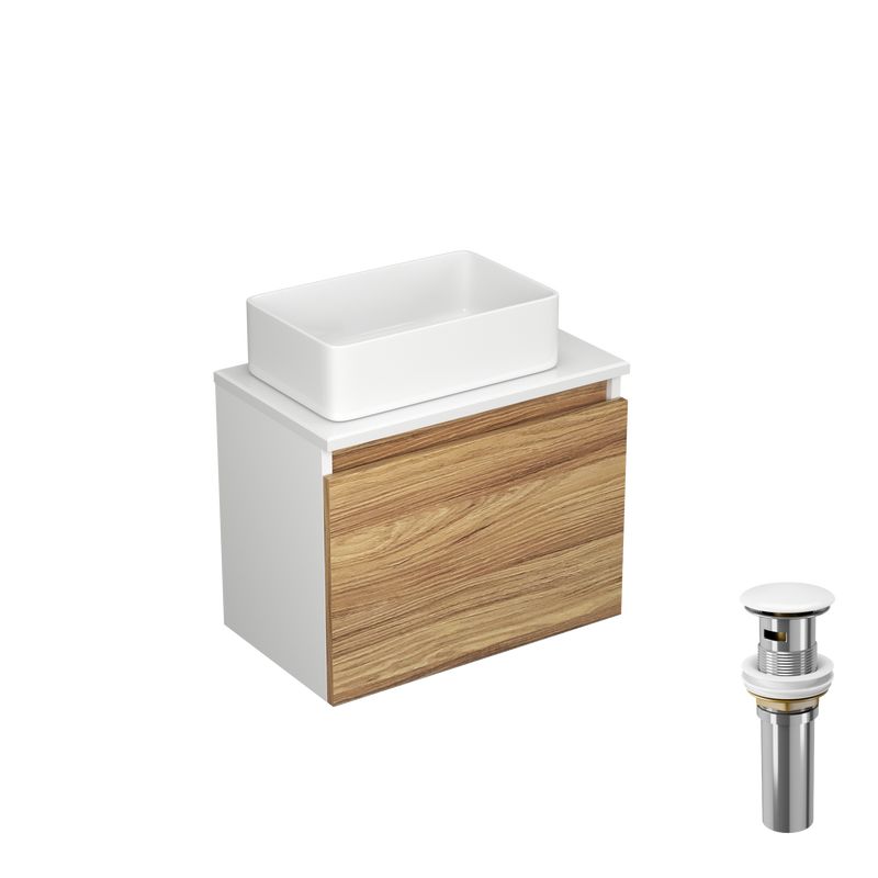 

Тумба с раковиной (Тумба Bau, раковина BAU Mini 38х24, выпуск клик клак, белый), Dream_BD1250