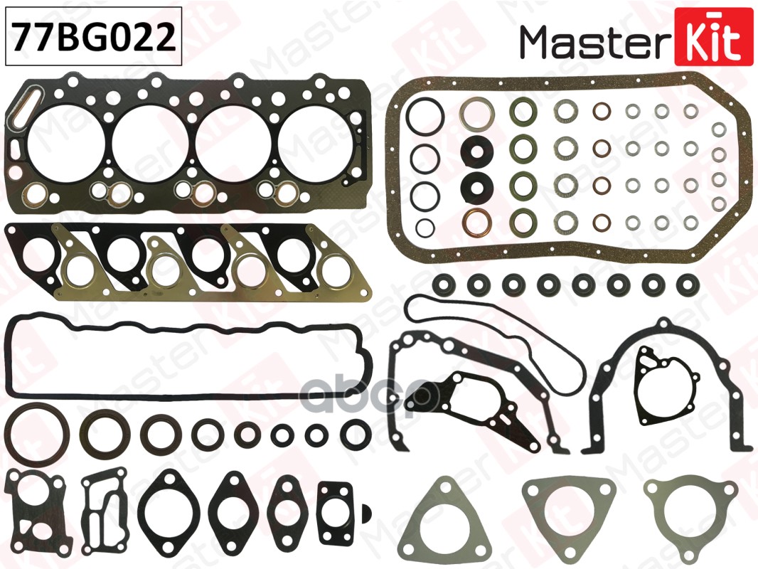 

Верхний Комплект Прокладок Гбц Hyundai/Kia H100 H1 4d56 97-01 MasterKit арт. 77bg022, 77BG022
