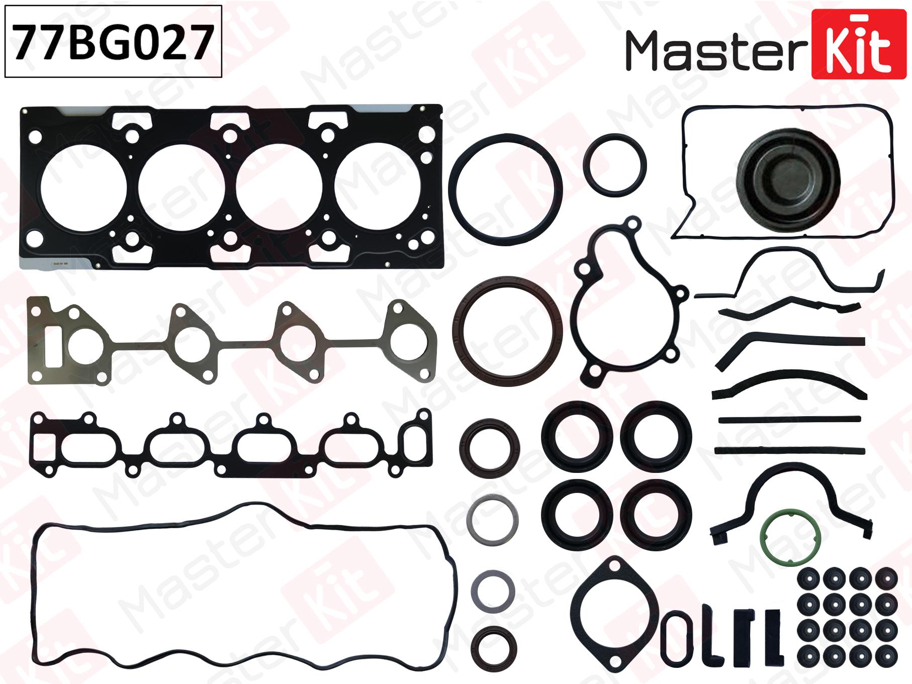 

Комплект Прокладок Двигателя Hyundai Santafe/Еtucson/Elantra 2.0Crdi 01-10 MasterKit 77BG0, 77BG027