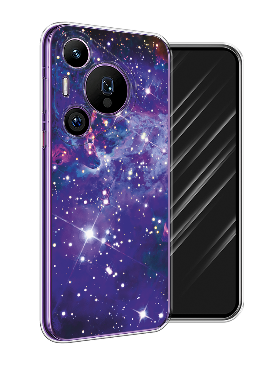 

Чехол Awog на Huawei Pura 70 Pro/70 Pro Plus "Яркая галактика", Фиолетовый, 6124150-1