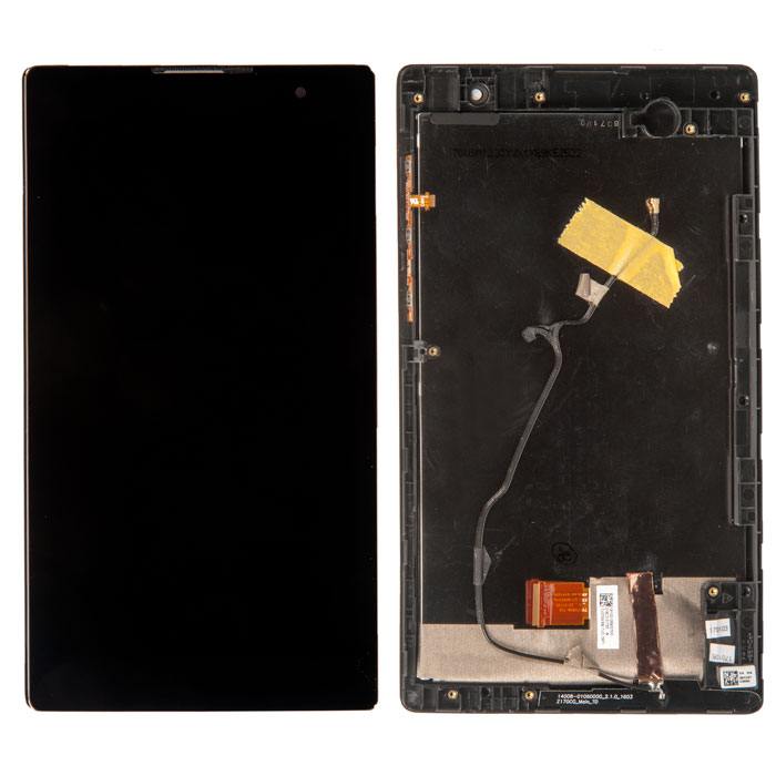

Дисплей Rocknparts в сборе с тачскрином и передней панелью для ASUS для ZenPad 7 Z170CG, 90NP01Y1-R20011