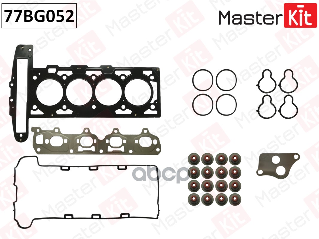 Комплект Прокладок Двигателя Верх. Opel Astra/Vectra/Zafira Z22se 00- MasterKit 77BG052