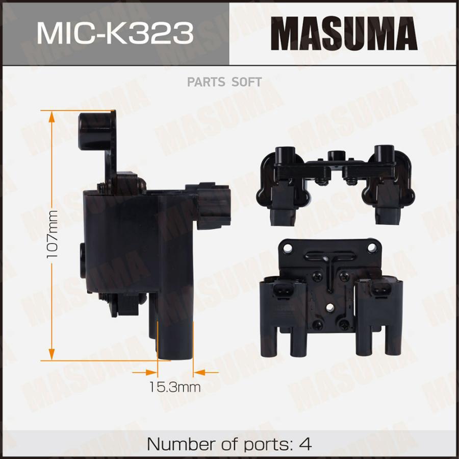 MASUMA Катушка зажигания MASUMA, CHEVROLET LACETTI / L14, L44, LXT