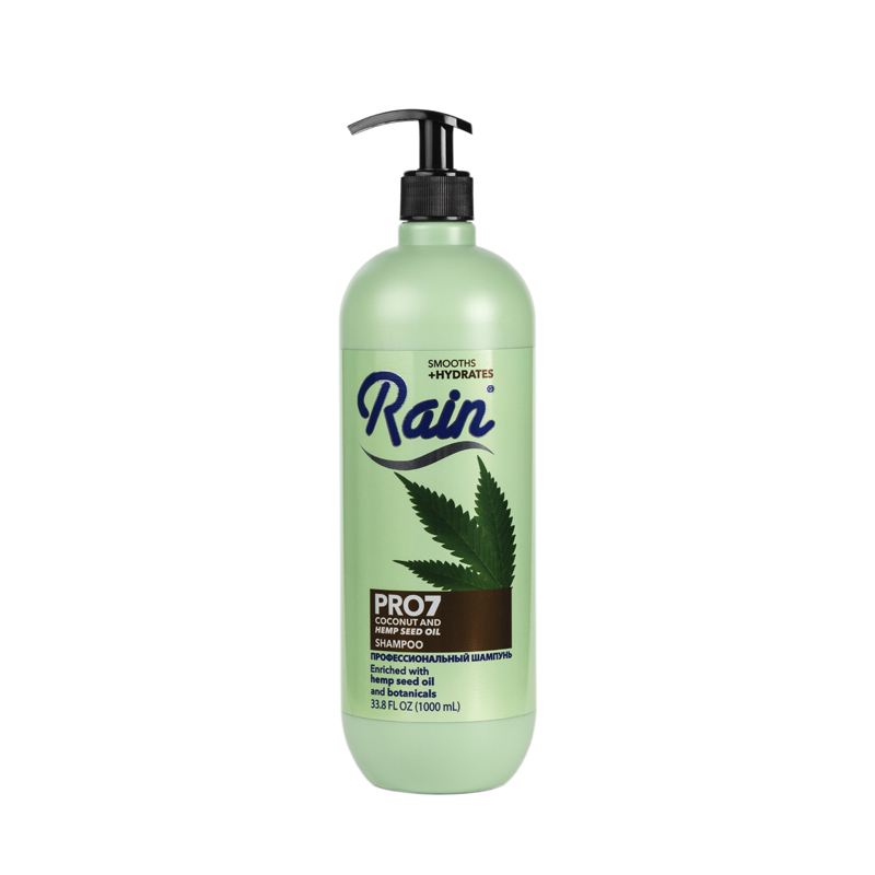 Шампунь для волос Rain Professional Pro 7 Coconut & Hemp Seed Oil 1000 мл asmr fragrances rain tapping 50