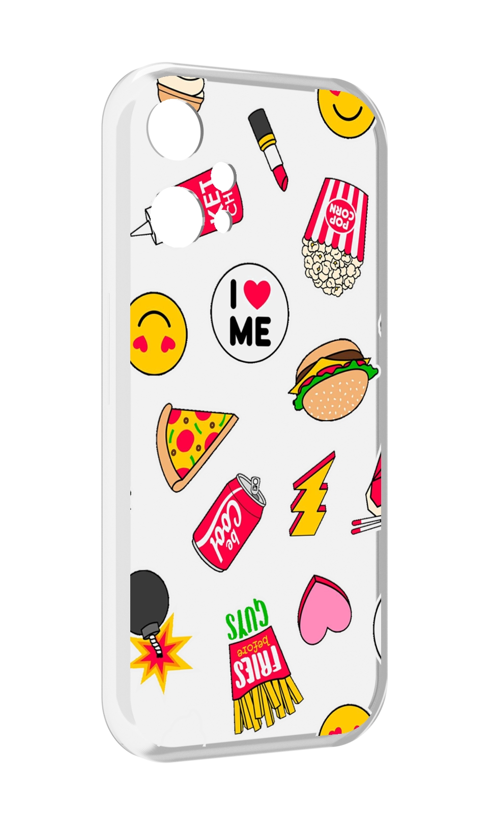 

Чехол MyPads фаст-фуд для OnePlus Nord CE 2 Lite 5G, Прозрачный, Tocco