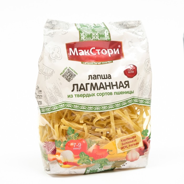 

Лапша лагманная, из твердых сортов пшеницы, 250 г