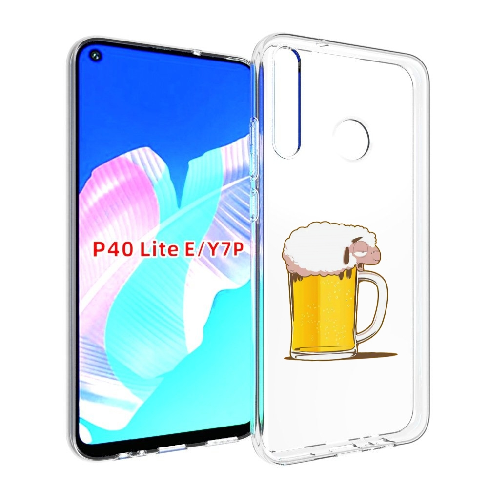 

Чехол бампер MyPads кружка пива для Huawei P40 Lite E, Прозрачный, Tocco