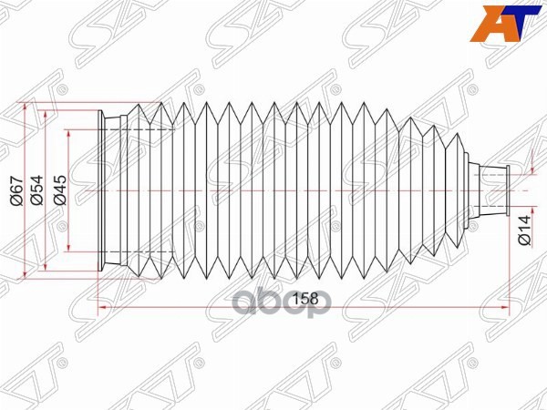 

Пыльник Рулевой Рейки Toyota Mark2/Chaser/Cresta 92- Lh=Rh/Aristo 91-97 Lh (левый) Sat арт