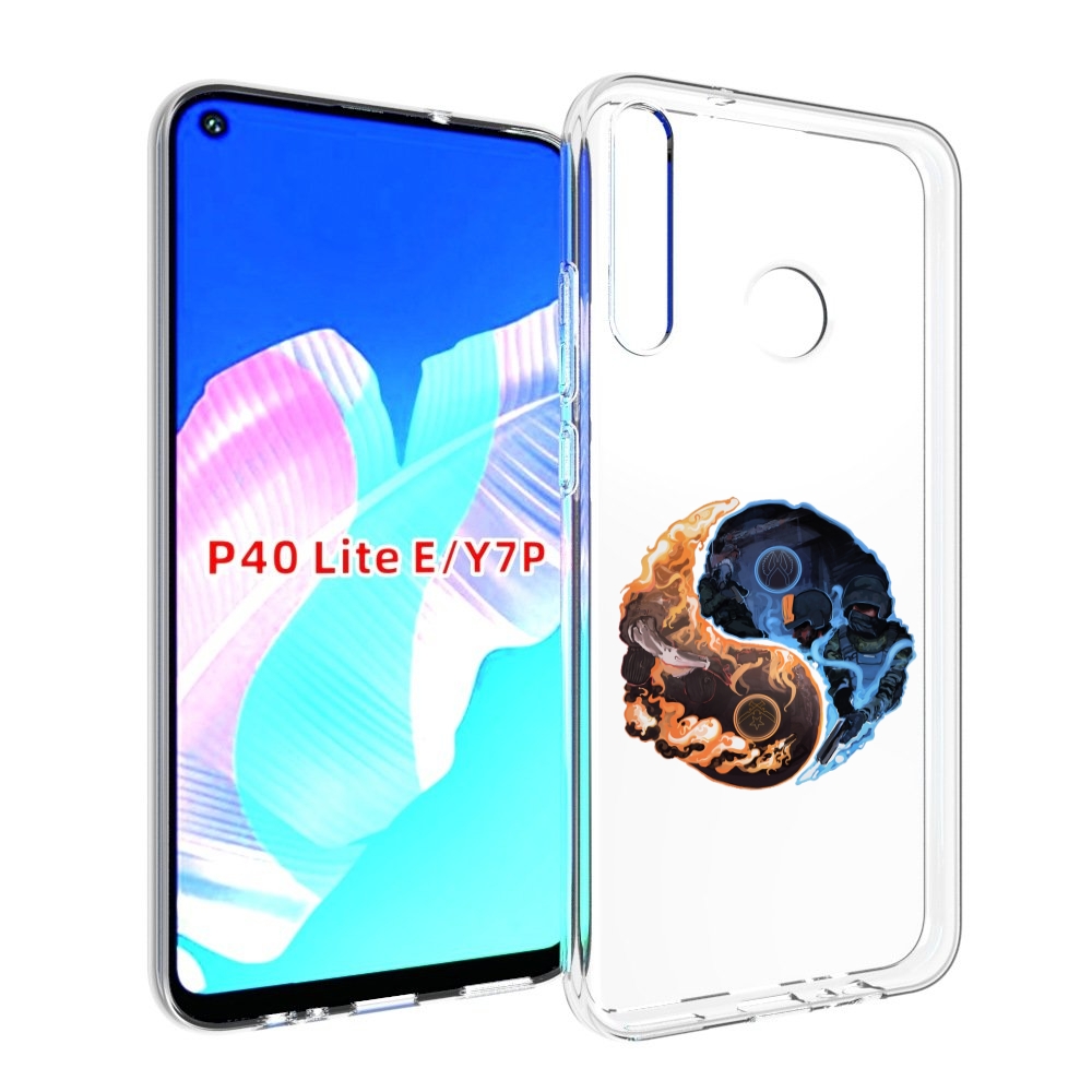 Чехол бампер MyPads кс-го-инь-янь для Huawei P40 Lite E