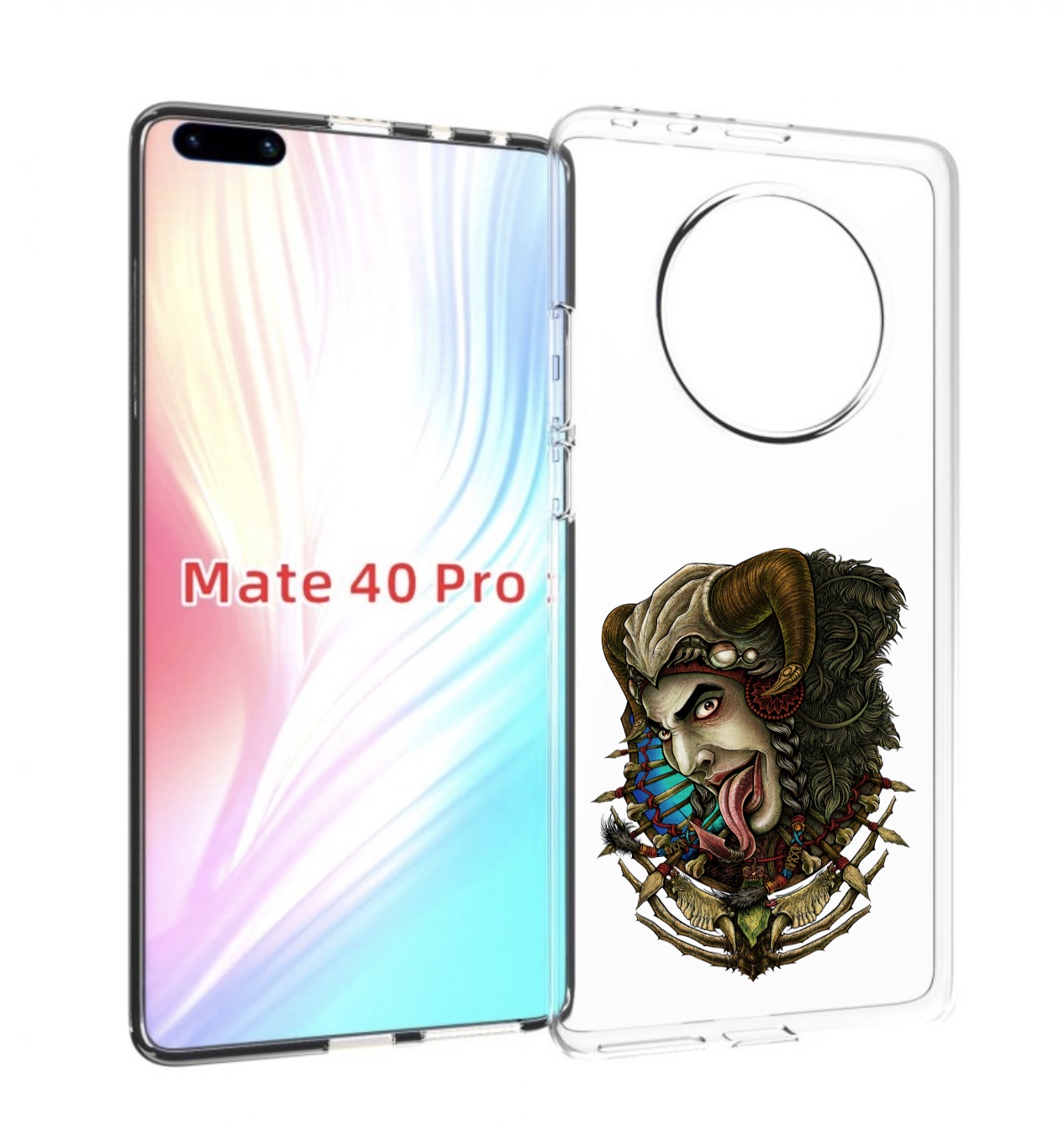 

Чехол MyPads длинный язык для Huawei Mate 40 Pro (NOH-NX9), Прозрачный, Tocco