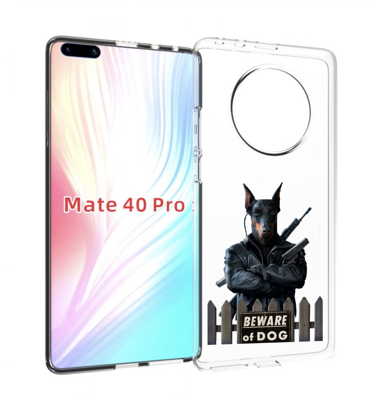 Чехол MyPads доберман для Huawei Mate 40 Pro (NOH-NX9)