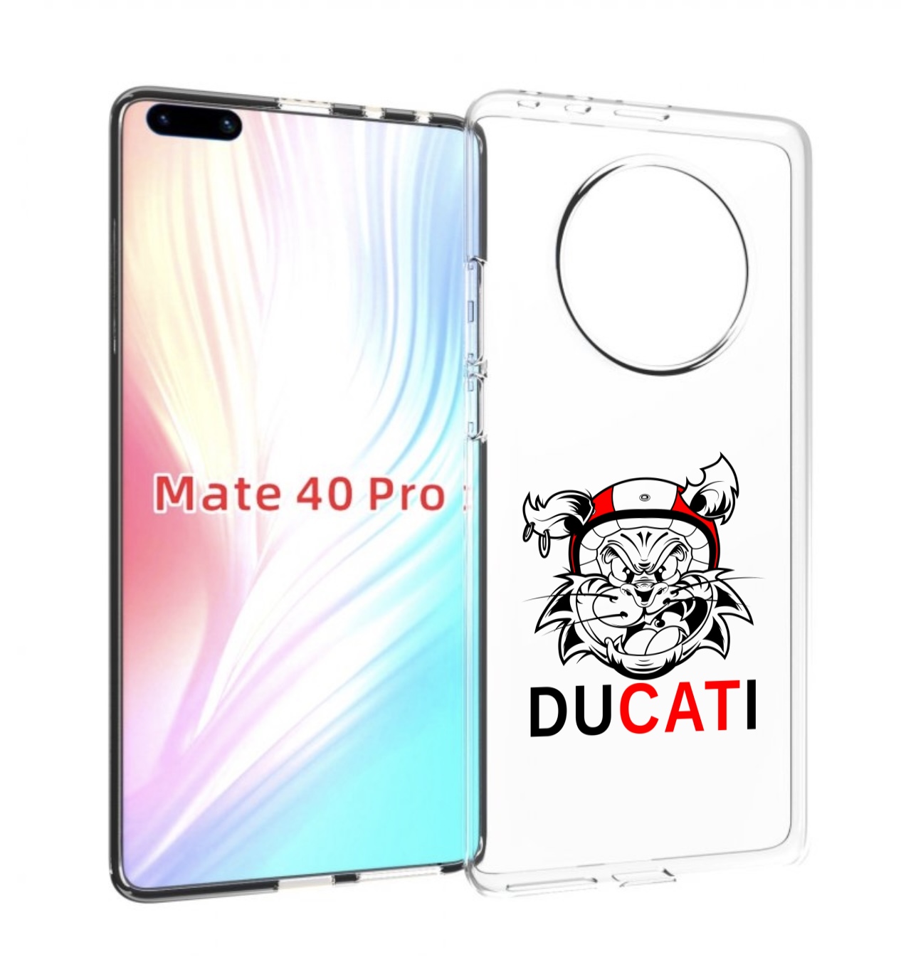 

Чехол MyPads дукати для Huawei Mate 40 Pro (NOH-NX9), Прозрачный, Tocco