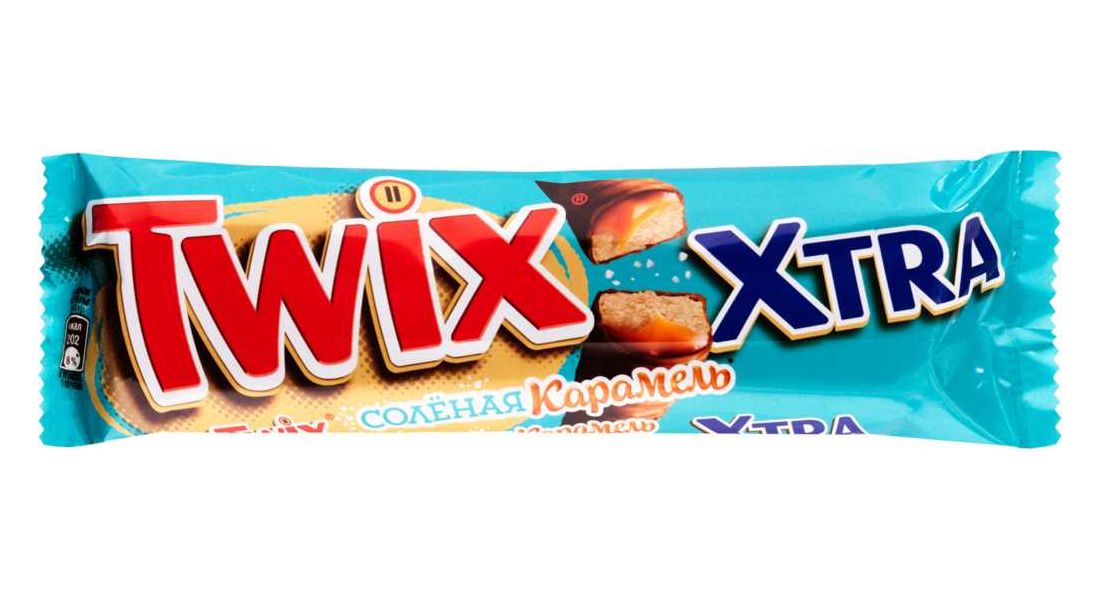 Батончик Twix Xtra шоколадный соленая карамель 82 г