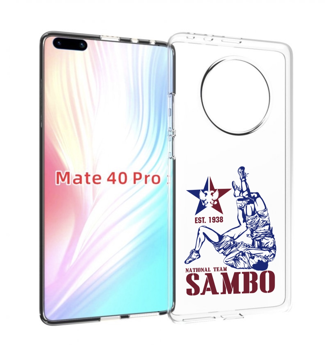 

Чехол MyPads единоборства самбо для Huawei Mate 40 Pro (NOH-NX9), Прозрачный, Tocco