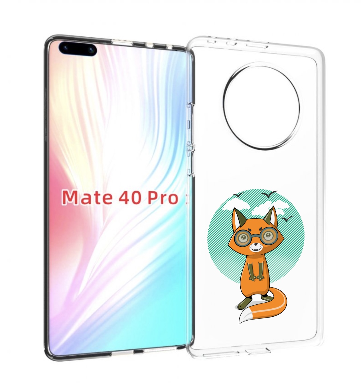 

Чехол MyPads задумчивая лиса для Huawei Mate 40 Pro (NOH-NX9), Прозрачный, Tocco