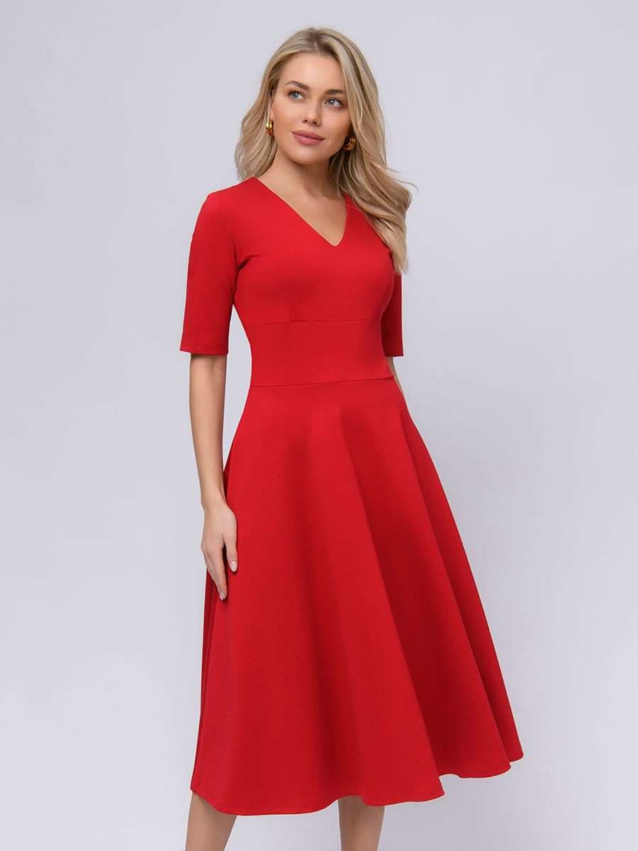 

Платье женское 1001dress 102219 красное 46 RU, Красный, 102219