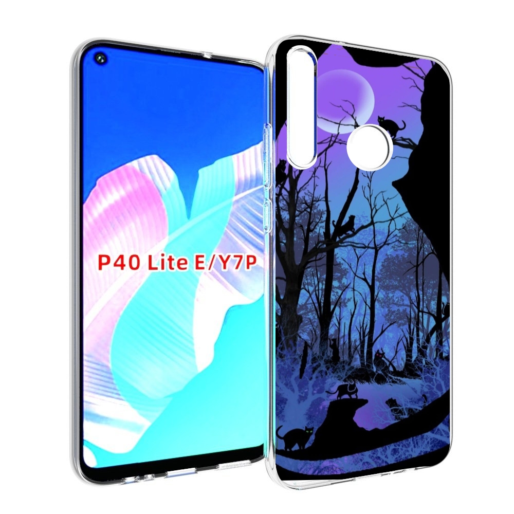 

Чехол бампер MyPads лес внутри кота для Huawei P40 Lite E, Прозрачный, Tocco